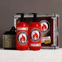 Подарочный набор косметики &laquo;Незаменимый чистый запас&raquo;, гель для душа, шампунь для волос, 2&times;300 мл и мочалка для тела, HARD LINE