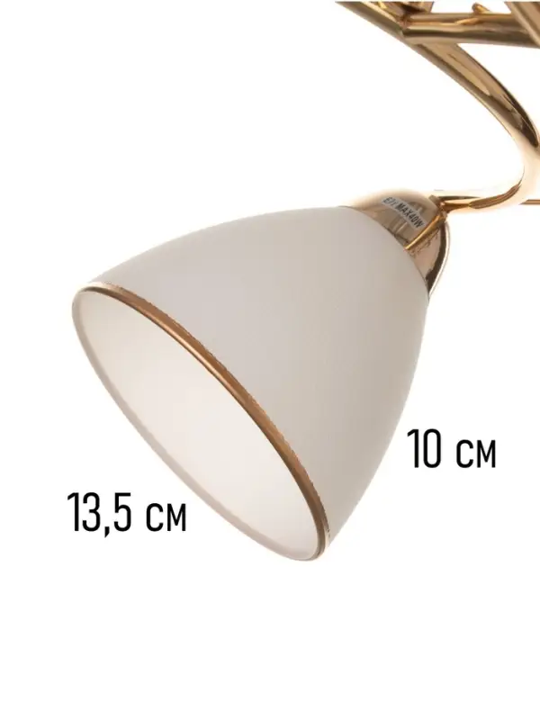 Люстра потолочная BayerLux &laquo;Андер&raquo;, 5хЕ27, 40 Вт, золото, 44&times;44&times;24 см