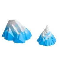 Набор декора для аквариума &laquo;Скалы&raquo;, 6 см и 10 см, голубой