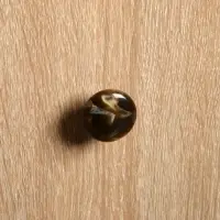 Ручка-кнопка CAPPIO, d=33 мм, акрил, цвет коричневый