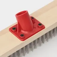 Щетка для пола с металлической щетиной 30 см