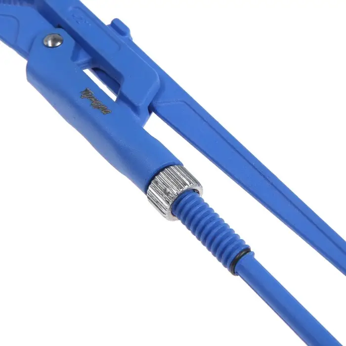 Ключ трубный рычажный ТУНДРА, полукруглый зажим 45&deg;, раскрытие до 30 мм, №0, 1/2"