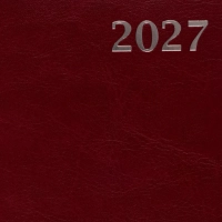 Ежедневник датированный 2027 Attache АГЕНДА А6 168л 100x150мм бордо