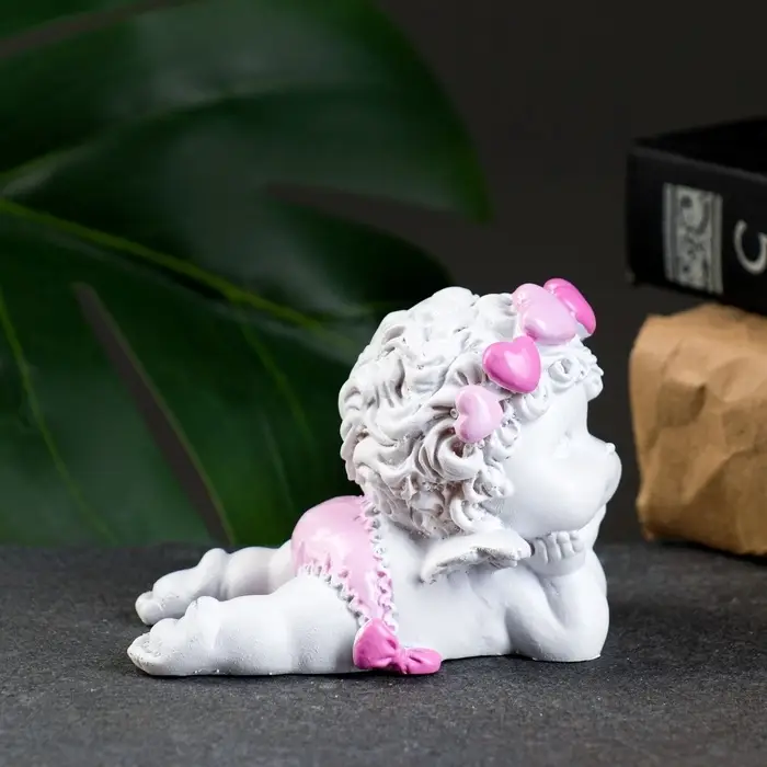 Фигура &laquo;Ангел лежит личико на ручках&raquo; 8&times;5.5&times;6.5 см