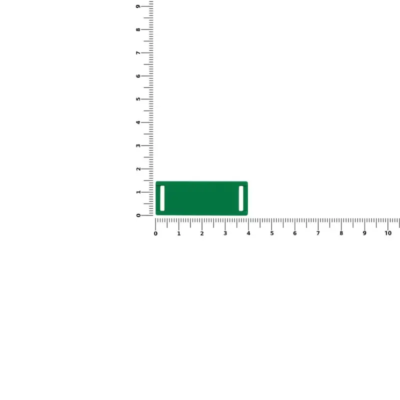 Лейбл из ПВХ Kova, зеленый