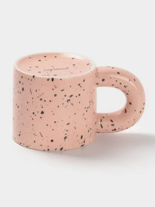 Кружка Доляна &laquo;Сплэш&raquo;, 350 мл, 14&times;8.7&times;8 см, фарфор, персиковая