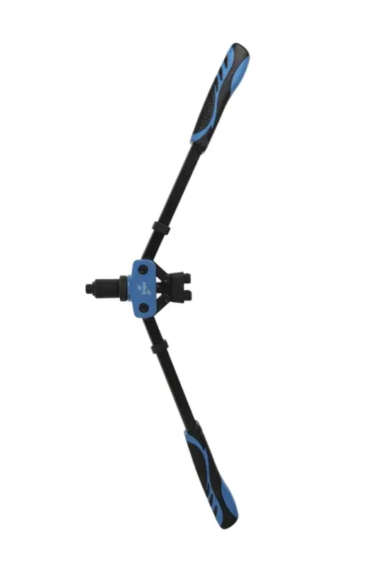 Заклепочник ТУНДРА, 360 мм, двуручный, заклепки 2.4 - 3.2 - 4 - 4.8 - 6.4 мм