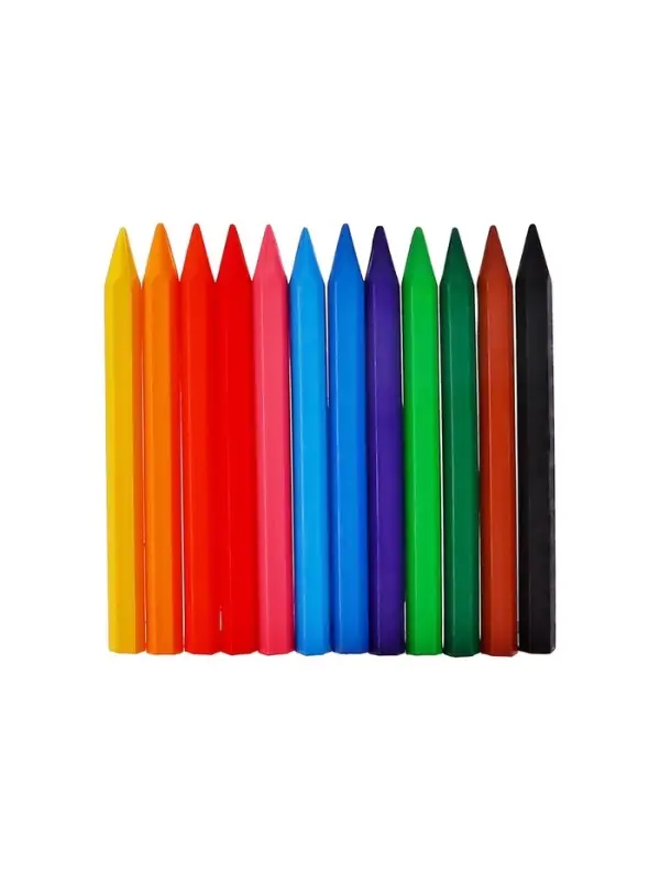 Мелки восковые, 12 цветов, &laquo;Луч&raquo;, шестигранные