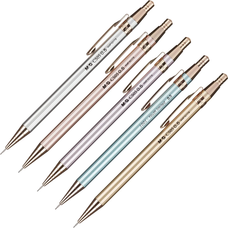 Карандаш механический M&G металл.корпус, 0,5 мм, ассорти AMP101781105AWC