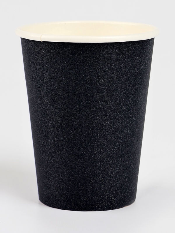 Набор бумажной посуды, цвет чёрный, набор 12 шт. Набор бумажной посуды, цвет чёрный, набор 12 шт.