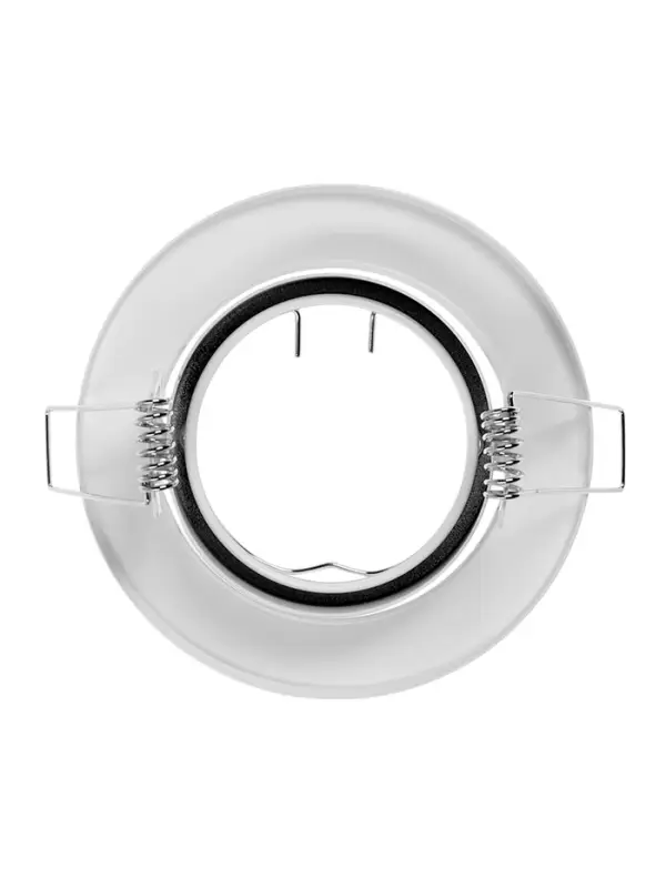 Светильник встраиваемый под лампу MR-16, поворотный, круглый, металлический, белый