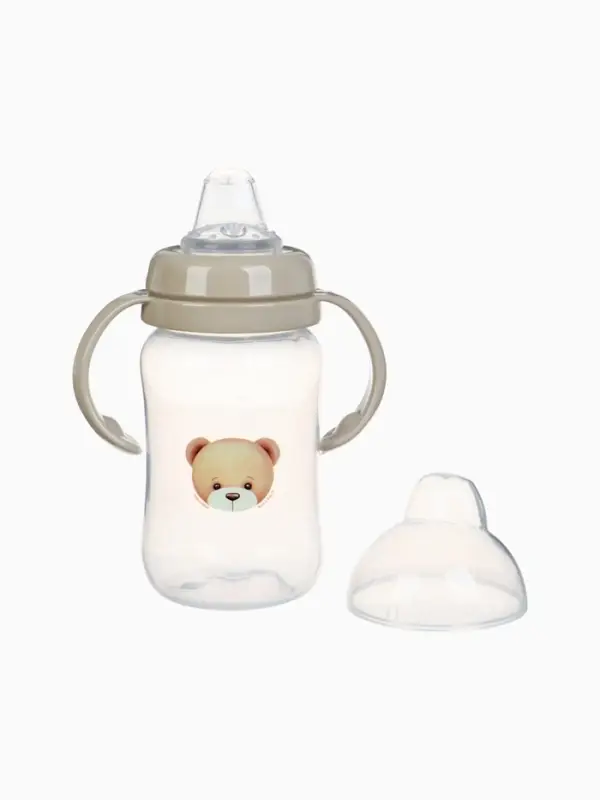 Поильник - непроливайка «Baby Bear» с силиконовым носиком, 270 мл., цвет бежевый Mum&Baby Поильник - непроливайка «Baby Bear» с силиконовым носиком, 270 мл., цвет бежевый Mum&Baby