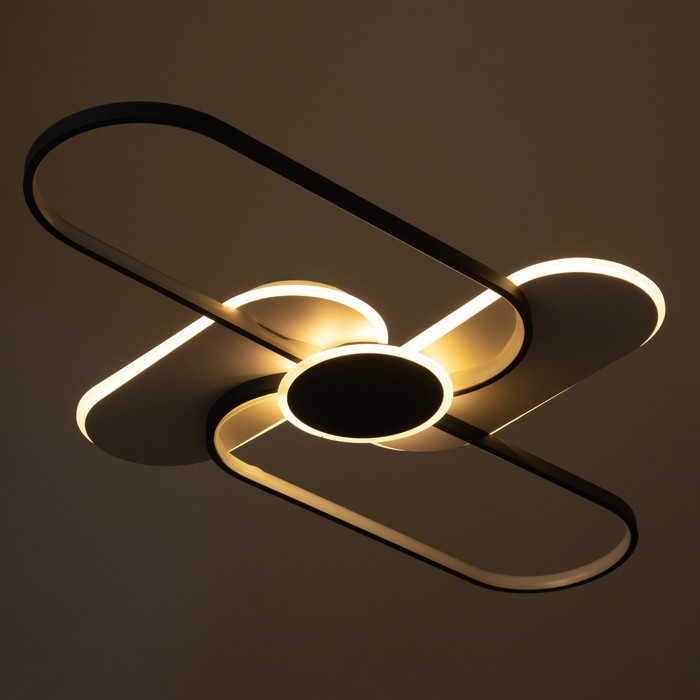 Светильник Светильник "Лайн" LED 90Вт 4000К черно-белый 110х67х6 см BayerLux