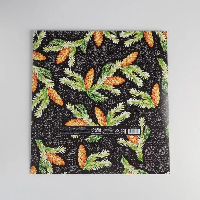 Складная коробка подарочная &laquo;Шишки&raquo;, 31 х 24.5 х 8 см, Новый год