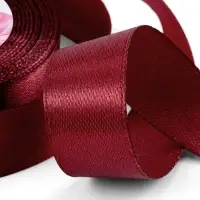 Лента атласная, 20 мм, 23&plusmn;1 м, бордовая №48
