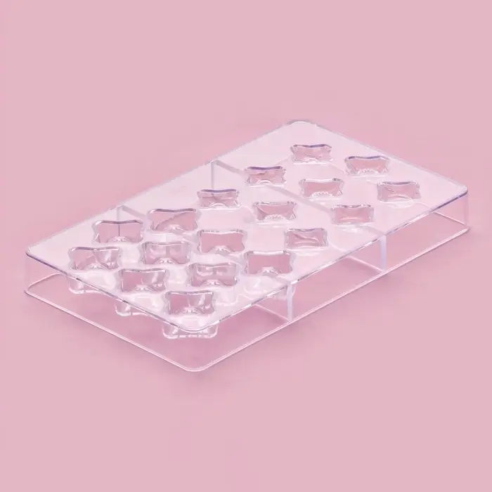 Форма для конфет и шоколада &laquo;Блеск&raquo;, 18 ячеек, 20&times;12&times;2.5 см, пластик, прозрачная