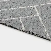 Коврик придверный Доляна &laquo;Лофт&raquo;, грязезащитный, вырезной, 45&times;75 см, серый