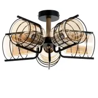 Светильник потолочный BayerLux &laquo;Моана&raquo;, Е27, 5&times;40 Вт, 43&times;14&times;21 см, чёрный