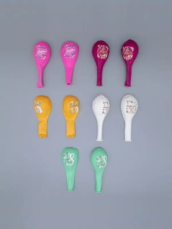 Воздушный шар латексный 12 Воздушный шар латексный 12" «Праздник 8 Марта! С женским днём!», 25 шт.