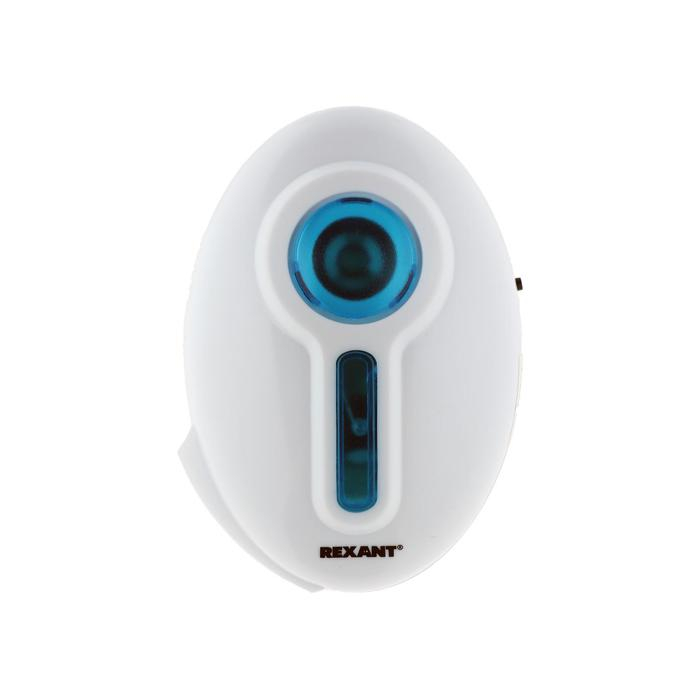 Звонок REXANT RX-6, беспроводной, 32 мелодии, 100 м, от батареек/220 В, белый Звонок REXANT RX-6, беспроводной, 32 мелодии, 100 м, от батареек/220 В, белый