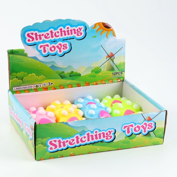 Мялка «Лапка» с пастой, цвета МИКС