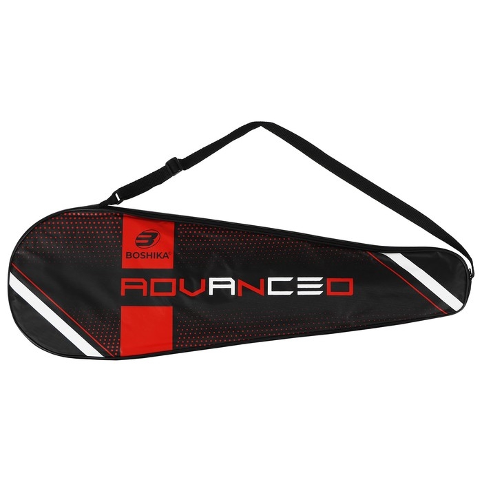 Ракетка для бадминтона BOSHIKA ADVANCED, карбон, в чехле Ракетка для бадминтона BOSHIKA ADVANCED, карбон, в чехле