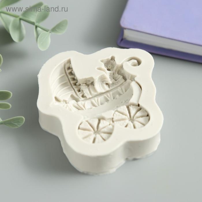 Молд силикон Молд силикон "Коляска" 1,5х6,5х8 см