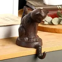 Крючок декоративный чугун "Кошечка" 9х13,5х15 см