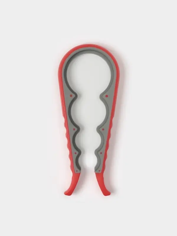 Многофункциональная открывашка для банок и бутылок, 22.5&times;9&times;2 см, красный