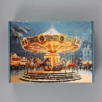 Коробка подарочная, самосборная &laquo;Карусель&raquo;,30.7&times;22&times;9.5 см