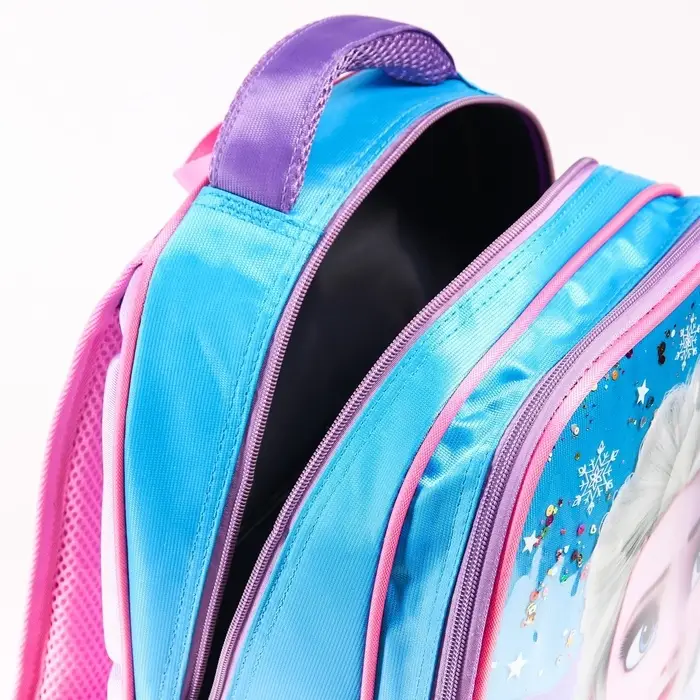Рюкзак школьный для девочки, 39 см &times; 30 см &times; 14 см &laquo;Эльза&raquo;, Холодное сердце
