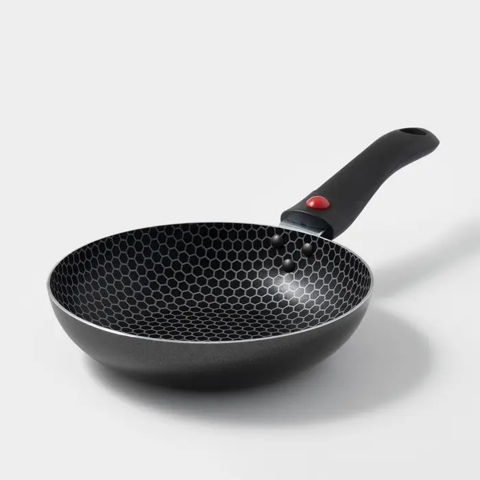 Сковорода Forever, d=18 см, съёмная ручка, стеклянная крышка, антипригарное покрытие, алюминий, чёрная