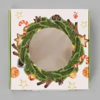 Коробка подарочная складная с окном &laquo;Чудеса случаются&raquo;, 10&times;10&times;3 см