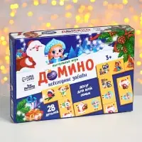 Домино деревянное на новый год &laquo;Зимние забавы&raquo;