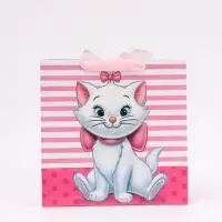 Пакет подарочный &laquo;Кошечка&raquo;, 30 &times; 30 &times; 15 см