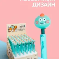 Ручка-прикол Calligrata &laquo;Динозавр&raquo; автоматическая, со спиннером (вращается голова), синий стержень, гелевая
