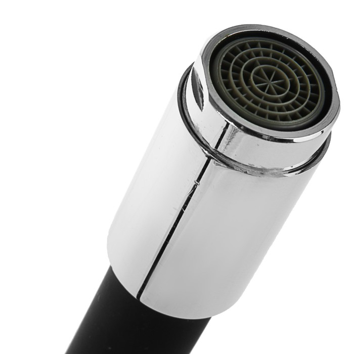 Cмеситель для кухни AccoonaA4883F, двухвентильный, силиконовый излив, силумин, черный/хром Cмеситель для кухни AccoonaA4883F, двухвентильный, силиконовый излив, силумин, черный/хром