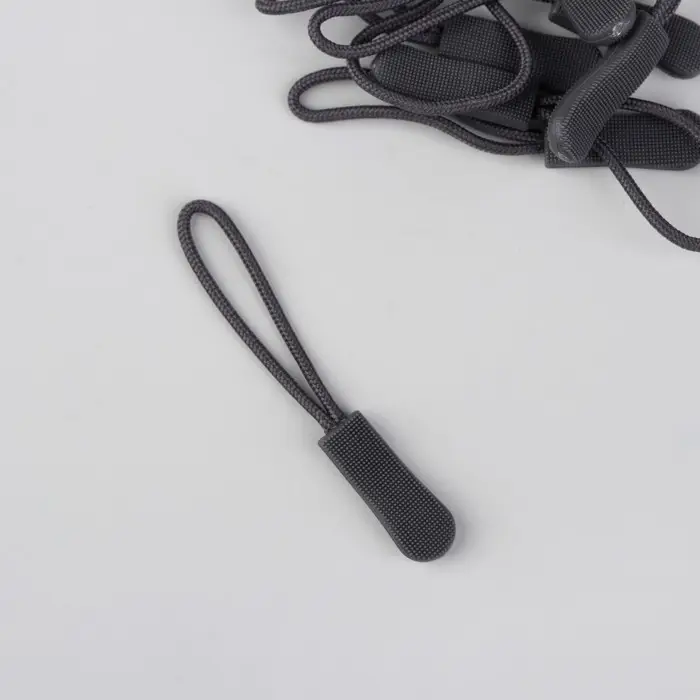 Пуллер для молнии, 2.5 см, 6×0.8 см, 10 шт., серый