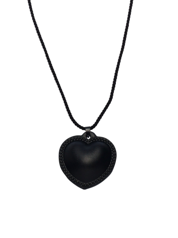 Портупея с кулоном «Сердечко» кожа, трансформер, чёрная, 150 см Портупея с кулоном «Сердечко» кожа, трансформер, чёрная, 150 см