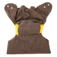 Многоразовый подгузник, угольно-бамбуковая ткань, 3-15 кг, цвет желтый, Крошка Я Многоразовый подгузник, угольно-бамбуковая ткань, 3-15 кг, цвет желтый, Крошка Я