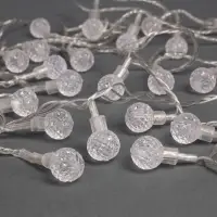 Гирлянда &laquo;Нить&raquo; 5 м с насадками &laquo;Мини фонарик&raquo;, IP20, прозрачная нить, 20 LED, свечение мульти (RG/RB), мигание, 220 В