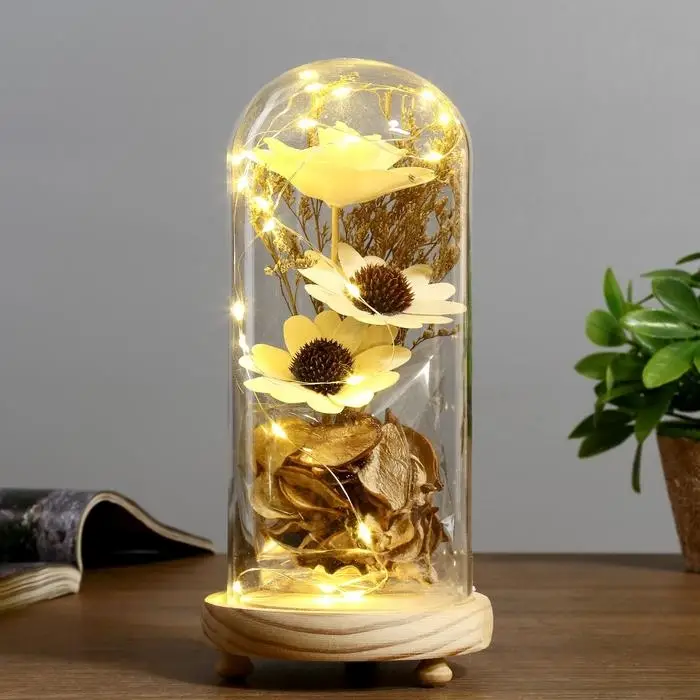 Ночник "Колба с букетом" LED 3ААА 22,5х9,5х11 см RISALUX Ночник "Колба с букетом" LED 3ААА 22,5х9,5х11 см RISALUX