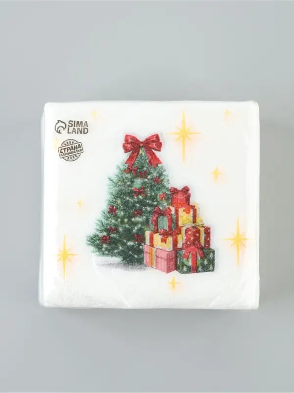 Салфетки бумажные однослойные &laquo;Сказка&raquo;, 24&times;24 см, набор 50 шт.