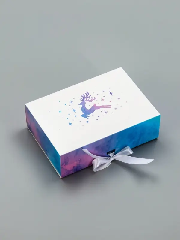 Складная коробка подарочная «Новогодние олени», 16 × 11,5 × 5 см Складная коробка подарочная «Новогодние олени», 16 × 11,5 × 5 см