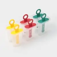 Форма для мороженого Доляна &laquo;Симпл&raquo;, 6 ячеек, 50 мл, пластик, жёлтый, красный, бирюзовый