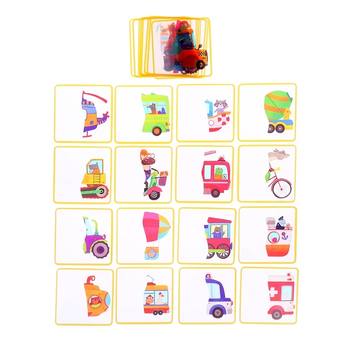 Пластиковое лото для малышей Пластиковое лото для малышей "Машинки.Найди половинку" 3+ 29999