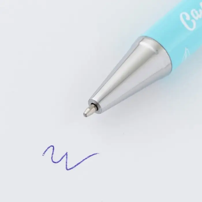 Ручка шариковая, синяя паста, 1.0 мм, на открытке металл, 1 мм &laquo;Прекрасный день 8 марта&raquo;