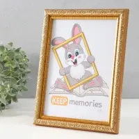 Фоторамка для фото 15&times;21 см Keep memories &laquo;Винтаж&raquo;, пластик под золото, (пластиковый экран)