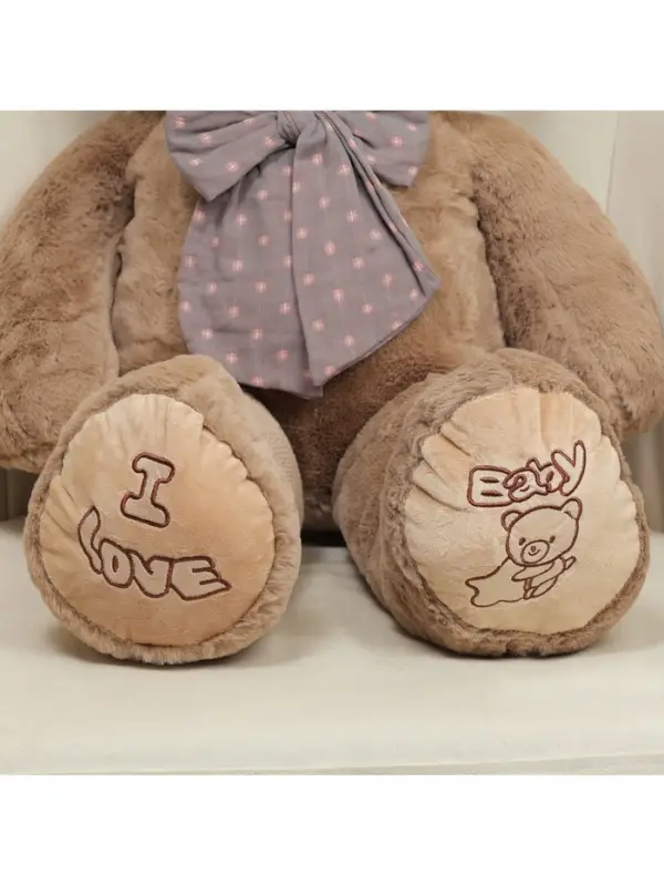 Мягкая игрушка &laquo;Мишка&raquo;, с бантом в горошек, 80 см
