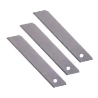 Нож выдвижной 18 мм (метал. направляющая, обрезин. корпус, 3 лезвия в комплекте) AVS NV18-3